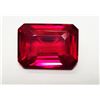 Image 2 : NATURAL 11 CT EMERALD CUT RUBY GEMSTONE &