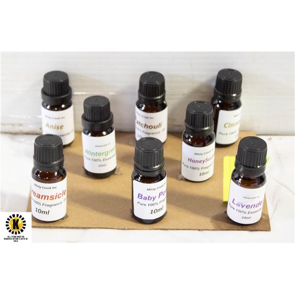 NEW 8 BOTTLES 10 MLÿFRAGRANCE OILS