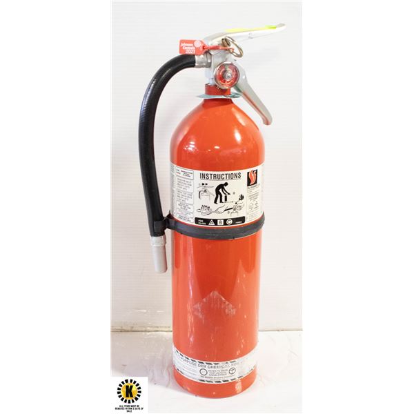 10LB FULLY CHARGED & CERTIFIED FIRE EXTINGUISHER