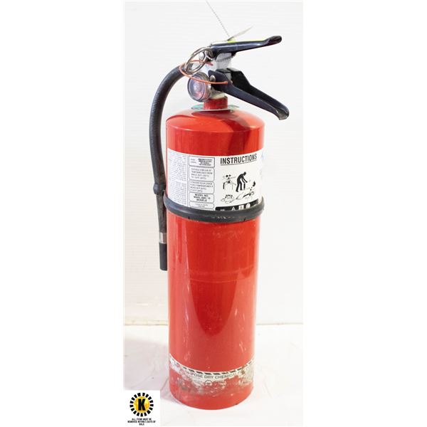 10LB FULLY CHARGED & CERTIFIED FIRE EXTINGUISHER