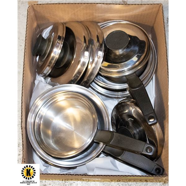 SEARS  SUPERWEIGHT  POT SET OF 6 PIECES