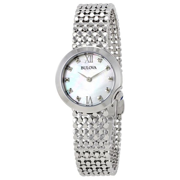 MSRP $464 NEW BULOVA MOTHER OF PEARL LADIES WATCH