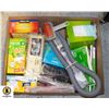 Image 1 : HOUSEHOLD CLEANING MISC SUPPLIES- BOX LOT ASST.