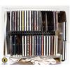 CD RACK W/ 40 CD'S ASSORTED