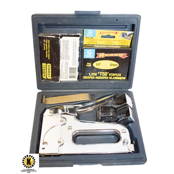 STAPLE GUN KIT W/STAPLES- ARROW BRAND