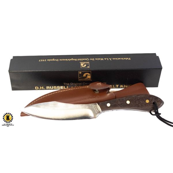 GROHMANN BELT KNIFE WITH SHEATH NEW IN BOX