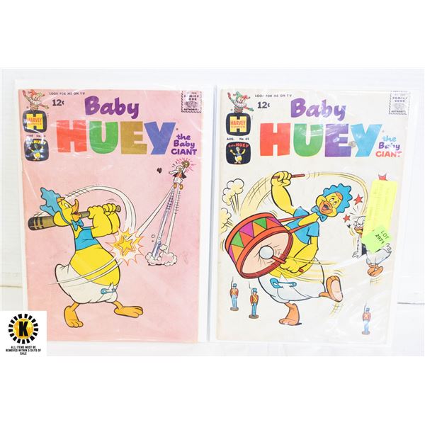 LOT OF 2 BABY HUEY COMICS # 64 & 65. 1960?S