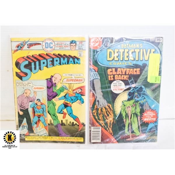 SUPERMAN #292 & BATMAN DETECTIVE #478 1970?S