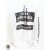Image 1 : CROOKS AND CASTLES WHITE LARGE LADIESHOODIE