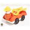 Image 1 : VTG FISHER PRICE FIRE TRUCK & WOODEN FIREMAN