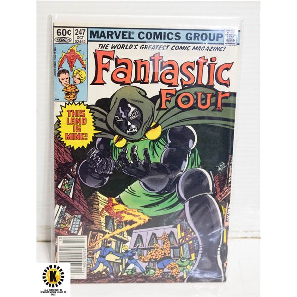 MARVEL FANTASTIC FOUR #247 COMIC, 1ST KRISTOFF