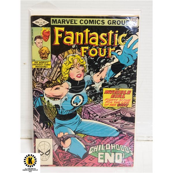 MARVEL FANTASTIC FOUR #245 COMIC, 1ST AVATAR