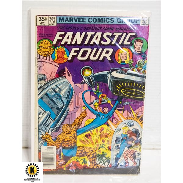 MARVEL FANTASTIC FOUR #205 COMIC, 1ST NOVA CORPS