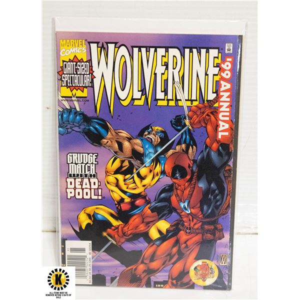 MARVEL WOLVERINE 1999 ANNUAL COMIC, VS DEADPOOL