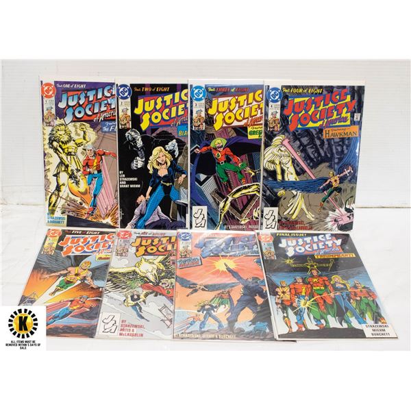 DC JUSTICE SOCIETY OF AMERICA #1-8 COMIC SET, 1991