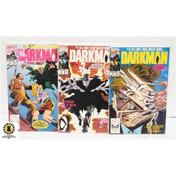 MARVEL DARKMAN #1-3 COMIC MOVIE ADAPTATION SET