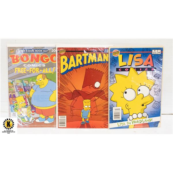 BONGO SIMPSONS COMIC LOT