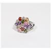 Image 1 : NEW SIZE 7 RHINESTONE FLOWER RING