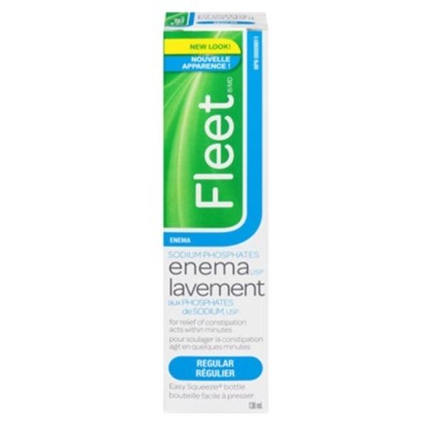 NEW 130ML BOTTLE OF FLEET ENEMA, SODIUM PHOSPHATES