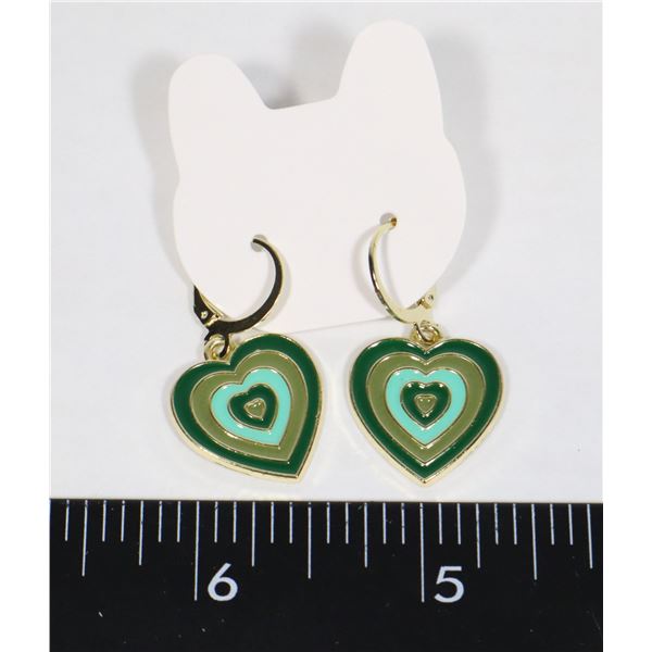 NEW DANGLE HEART EARRINGS