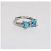 Image 1 : NEW BLUE RHINESTONE BOW ADJUSTABLE RING