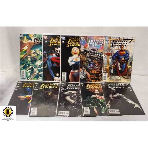 DC JUSTICE SOCIETY OF AMERICA #2-11 COMIC SET 2007