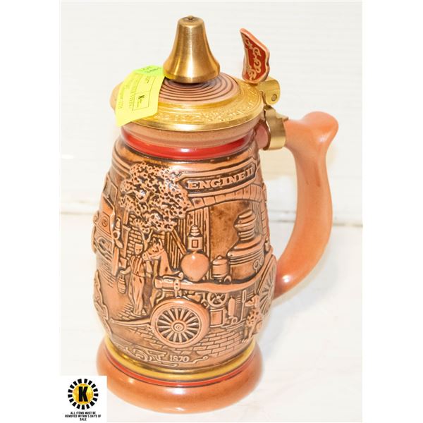 AVON COLLECTABLE BEER STEIN - TRIBUTE TO FIREFIGHT