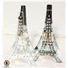 Image 1 : 2 EIFFEL TOWER TEA LIGHT HOLDERS