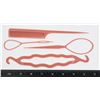 Image 1 : NEW ANTIQUE PINK 4PC HAIR TOOL SET