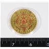 Image 1 : NOVELTY AZTEC GOLD TOKEN (NOT REAL GOLD)IN