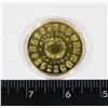 Image 2 : NOVELTY AZTEC GOLD TOKEN (NOT REAL GOLD)IN