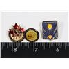 Image 1 : 3 VINTAGE LAPEL PINS. ROYAL CANADIAN MOUNTED
