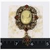 Image 1 : NEW ANTIQUE STYLE CAMEO TYPE BROOCH