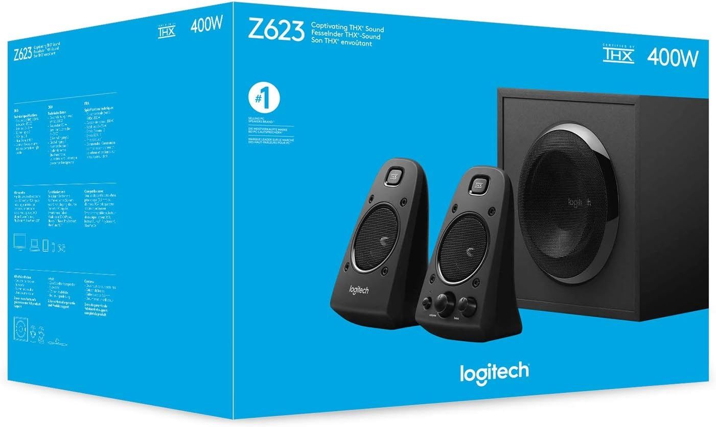 Logitech Speaker System Z623 pc-luidspreker Zwart Logitech Speaker System Z623 pc-luidspreker Zwart