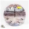 Image 1 : NEW ROUND 14" RUSTIC WALL CLOCK