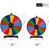 Image 2 : NEW T-SIGN TABLETOP SPINNING PRIZE WHEEL 18" BLACK