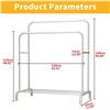 Image 2 : NEW UDEAR DOUBLE ROD GARMENT RACK, WHITE