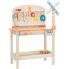 NEW AMAZON BASIC WOODEN PLAY TOY TOOL WORK BENCH