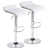 Image 2 : NEW SET OF 2 WHITE ADJUSTABLE SWIVEL BARSTOOLS