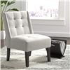 Image 1 : NEW AMAZON BASICS TUFTED ACCENT CHAIR W/ WOOD LEGS