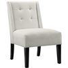 Image 2 : NEW AMAZON BASICS TUFTED ACCENT CHAIR W/ WOOD LEGS