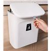 Image 1 : NEW WHITE HANGING KITCHEN TRASH CAN