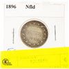 Image 1 : 1896 NFLD QUEEN VICTORIA SILVER TWENTY CENT