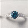 Image 1 : BZ1644-15 14K BLUE DIAMOND RING
