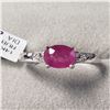 Image 1 : BZ1644-19 10K NATURAL RUBY/DIAMOND RING