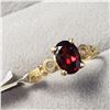 Image 1 : BZ1644-5 14K GARNET RING