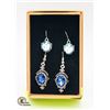 Image 1 : 2 NEW BLUE STONE STAINLESS STEEL