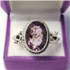 BZ1644-25 SILVER AMETHYST RING