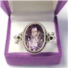 Image 1 : BZ1644-23 SILVER AMETHYST RING