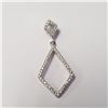 Image 1 : BZ1644-41 SILVER CZ  PENDANT